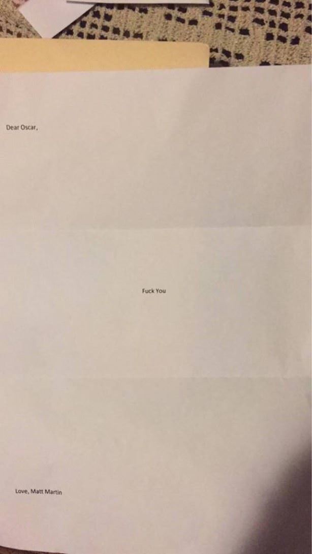 Dear Oscar
