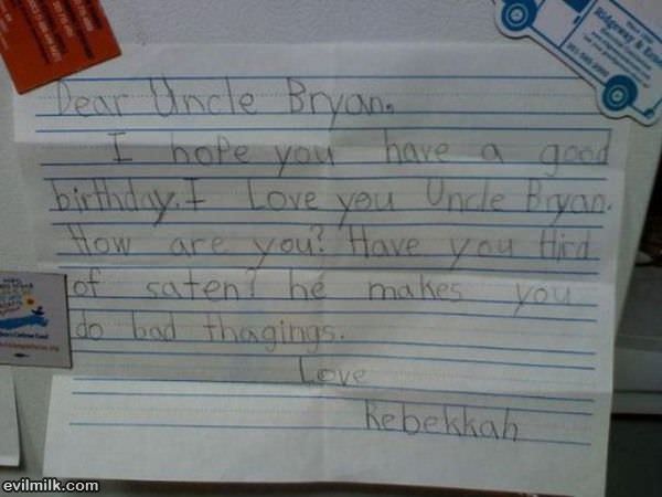 Dear Uncle Bryan