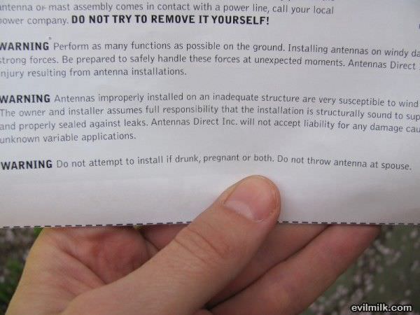 Do Not Throw At Spouse