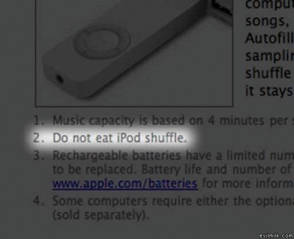 Dont Eat Your Ipod