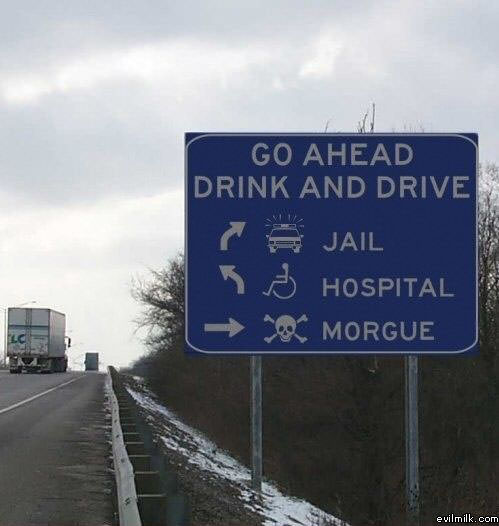 Drink And Drive Sign