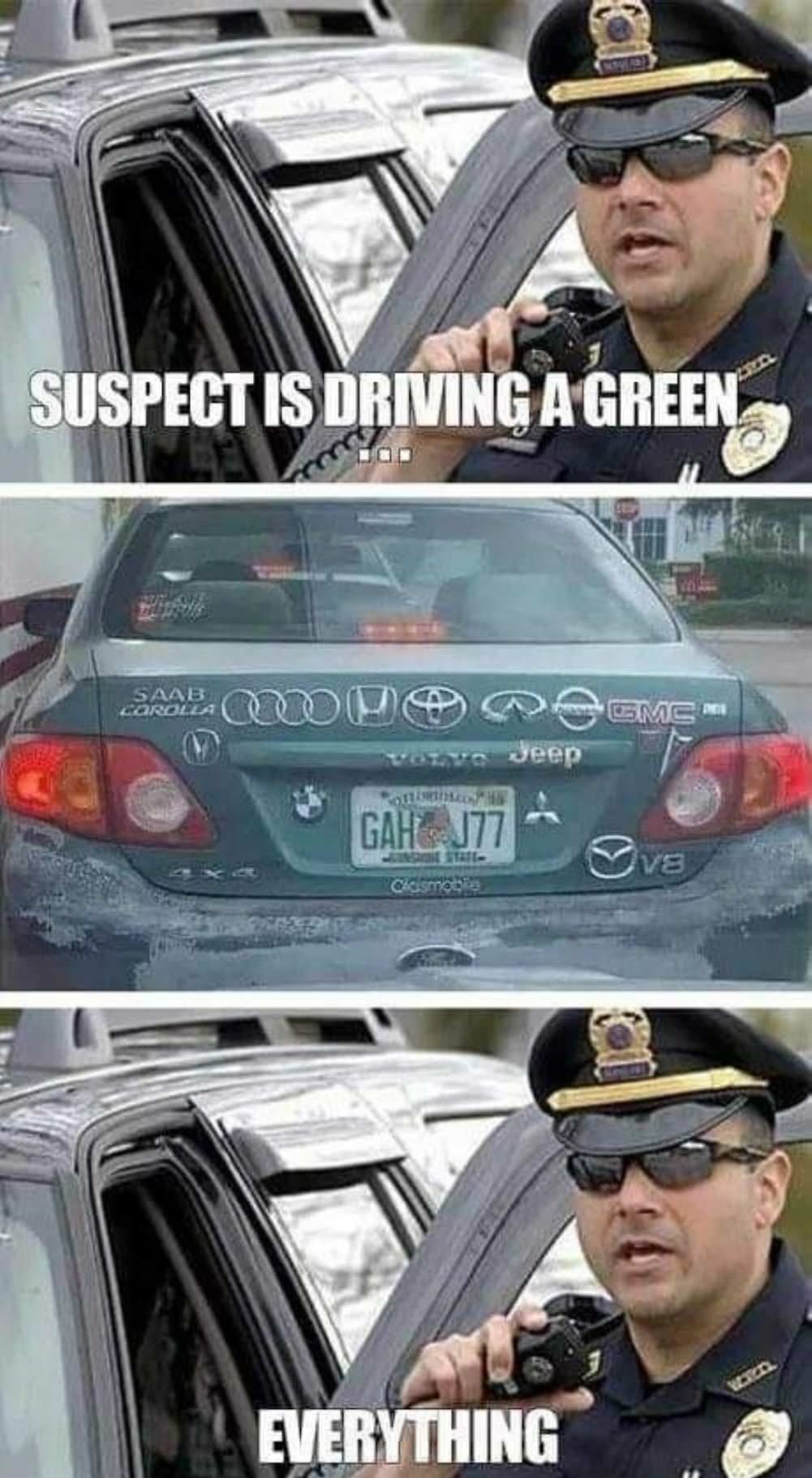 Driving A Green Something