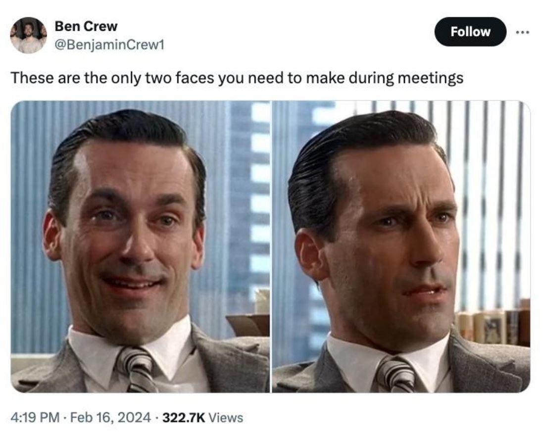 During A Meeting