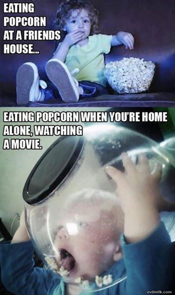 Eating Popcorn