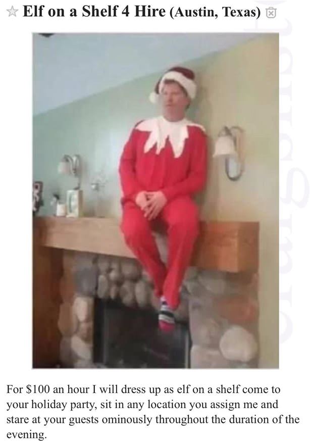 Elf On A Shelf For Hire