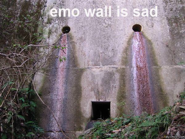 Emo Wall Is Sad