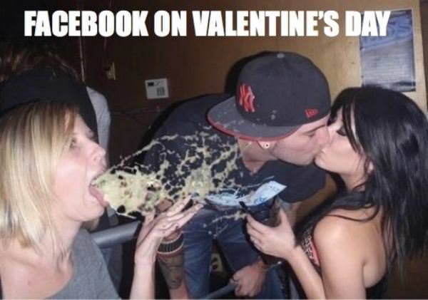 Facebook On Valentines Day