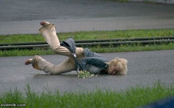 Falling On Her Face