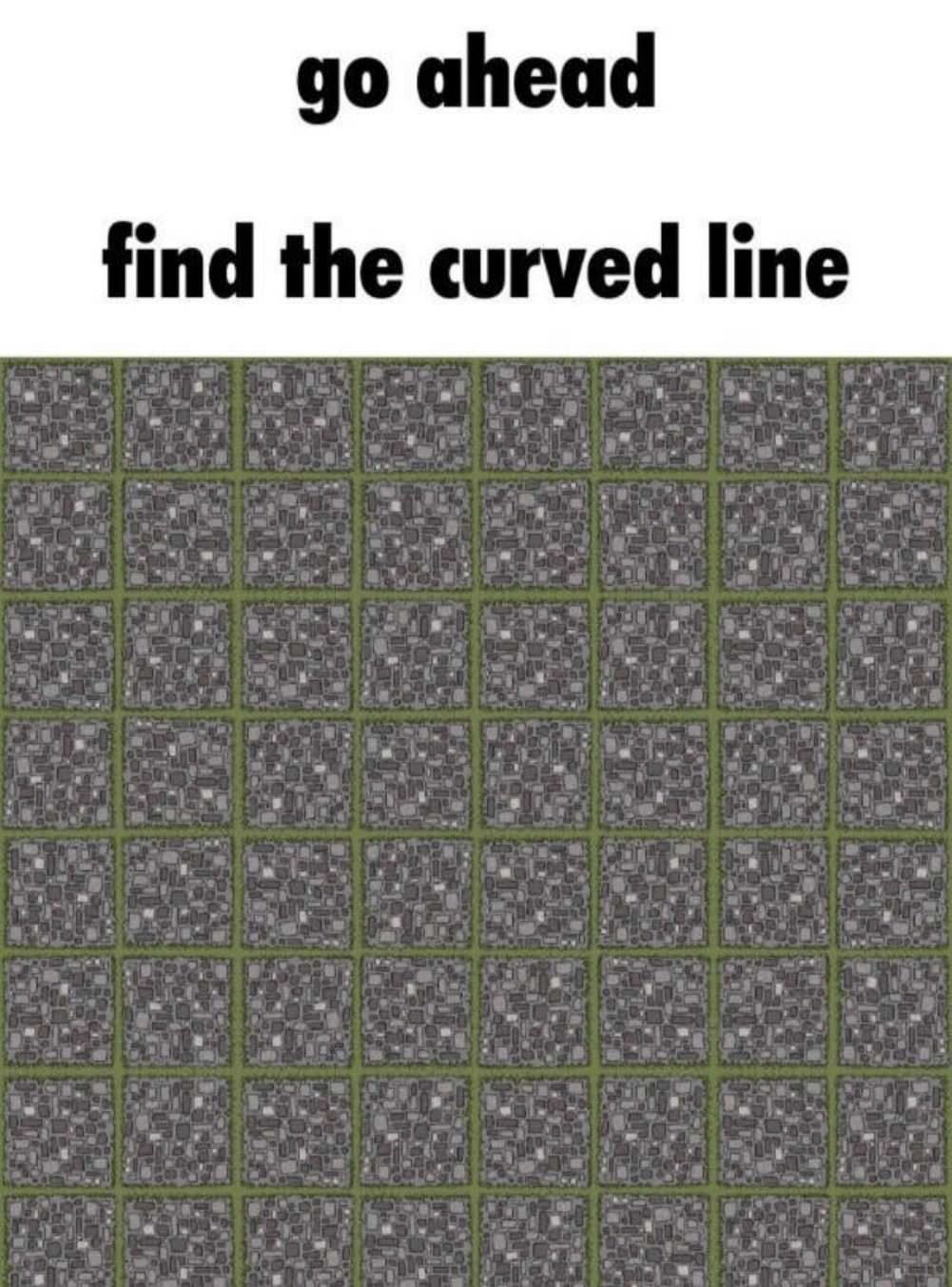 Find The Curved Line