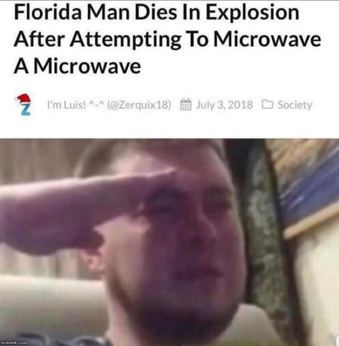 Florida Man Goes Out With A Bang