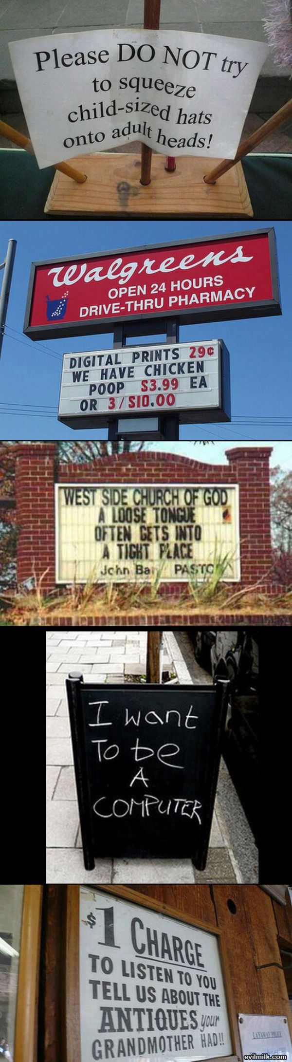 Funny And Weird Signs
