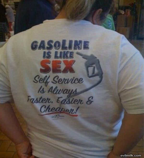 Gasoline Is Like Sex