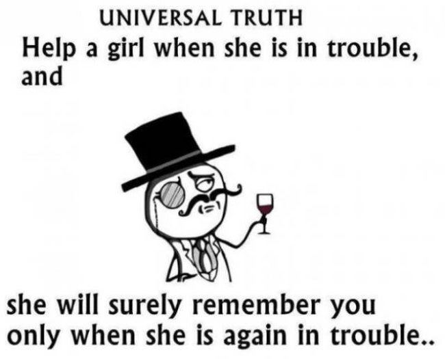Help Her When In Trouble