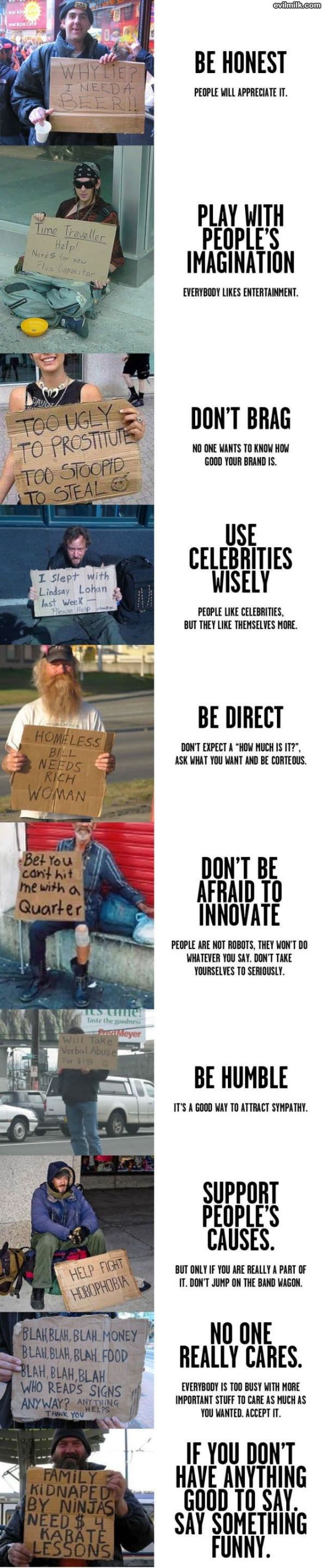 Homeless Signs