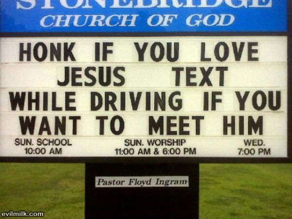 Honk If You Love Jesus