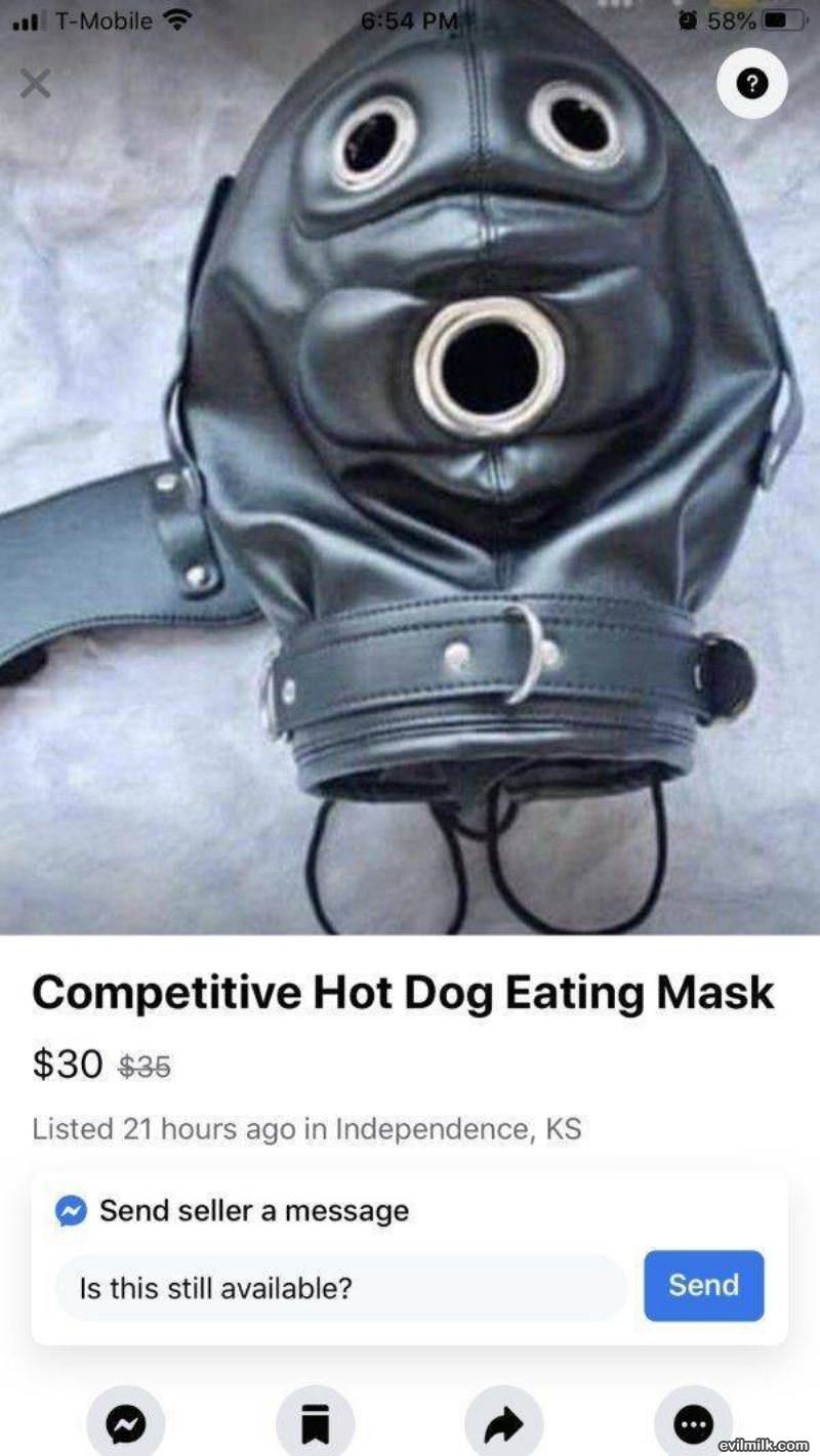 Hot Dog Eating Mask