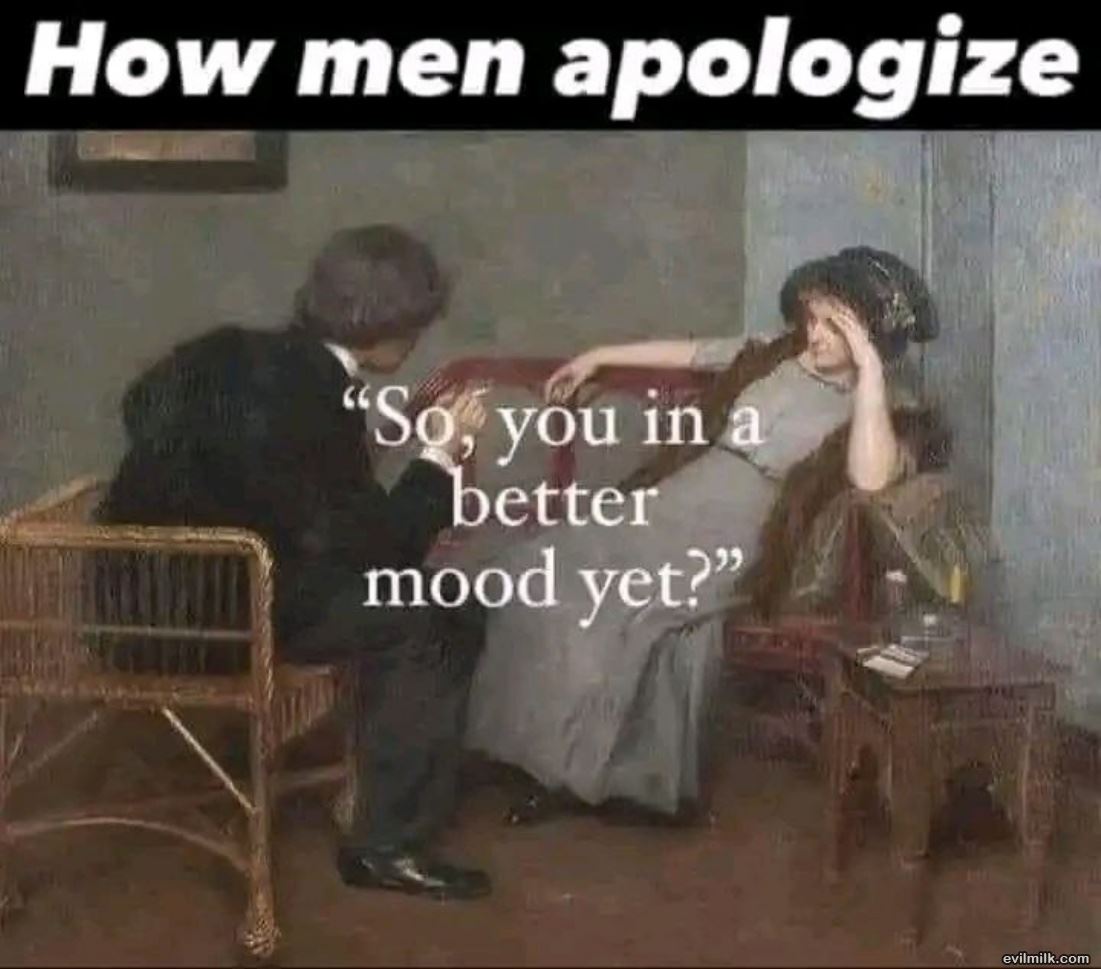 How Men Apologize