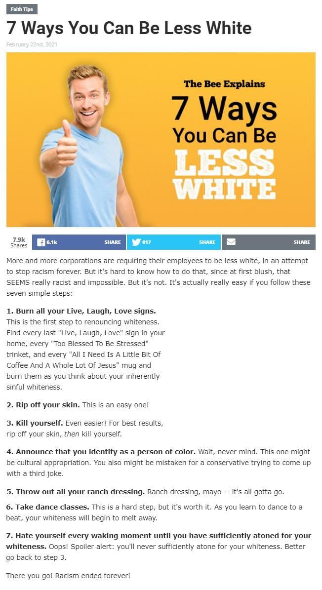 How To Be Less White