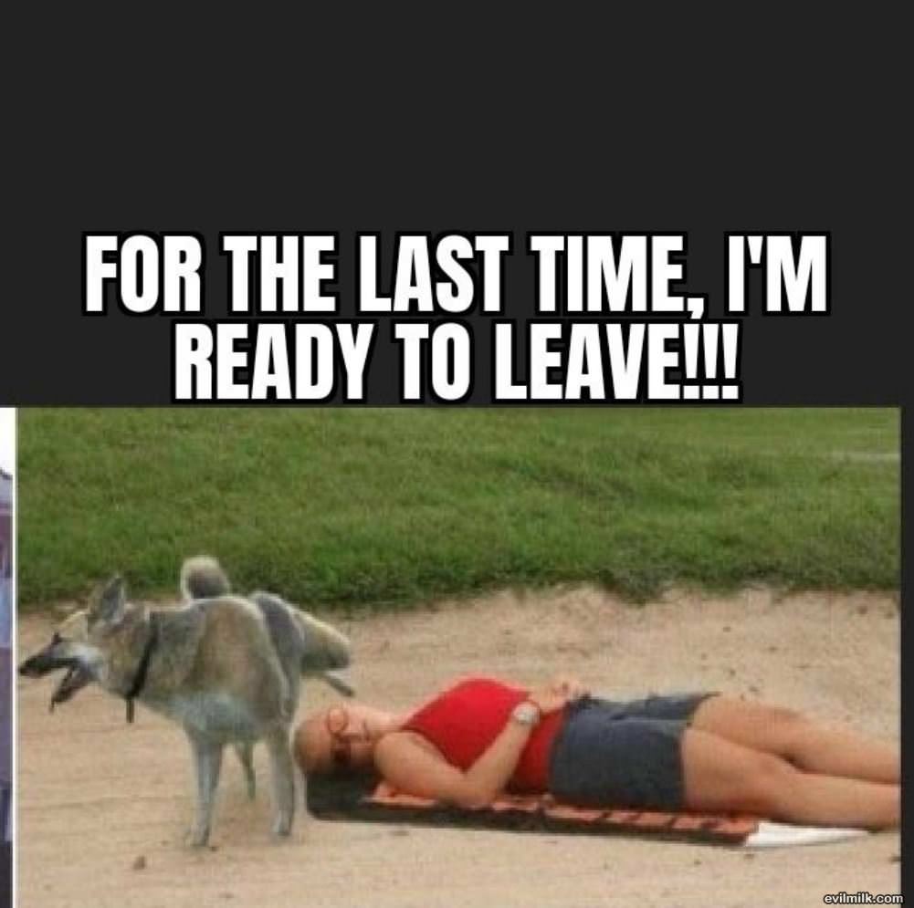 I Am Ready To Leave