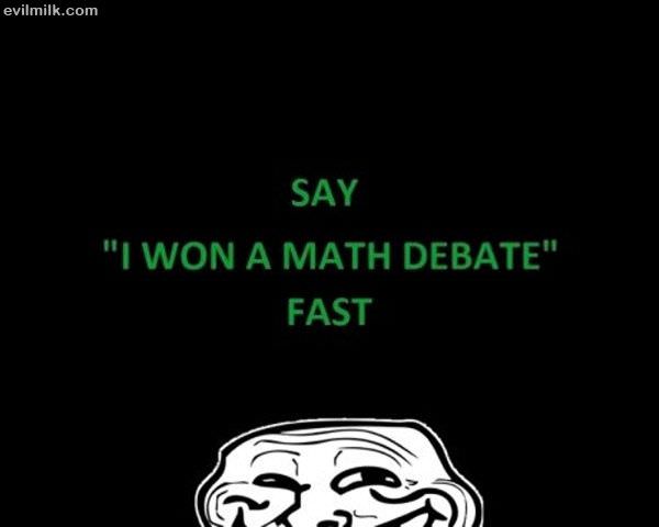 I Won Math Debate