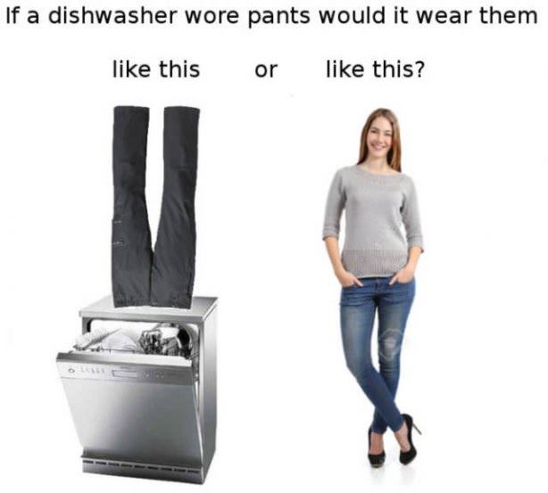 If Dish Washers Wore Pants