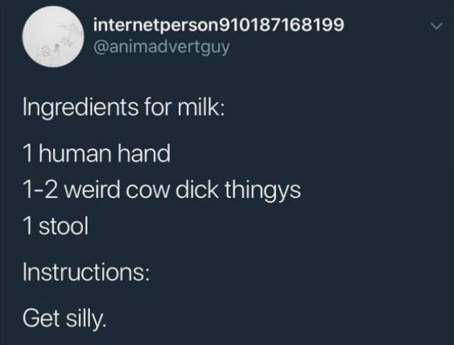 Ingredients For Milk