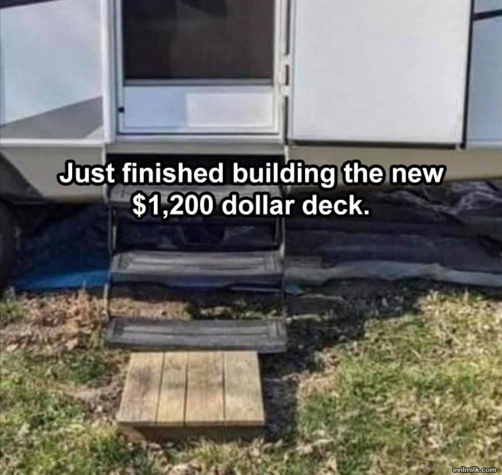 Just Finished Building A Deck