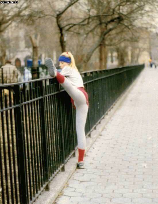 Just Stretching Thanks