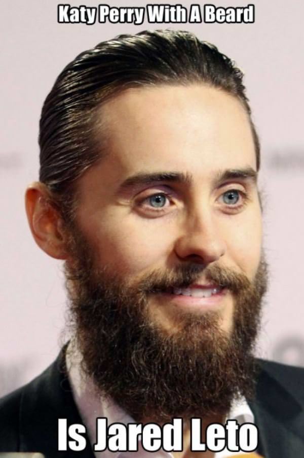 Katy Perry With A Beard