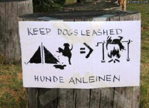 Keep Dogs Leashed