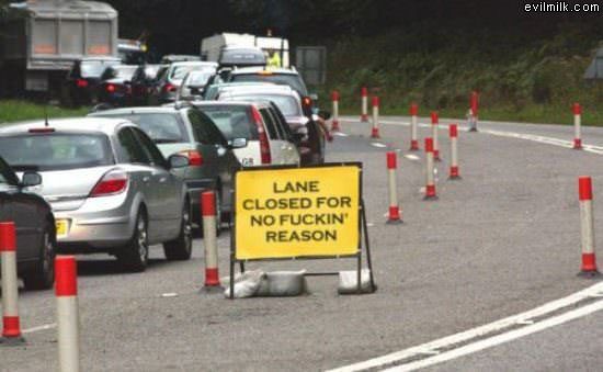 Lane Is Closed