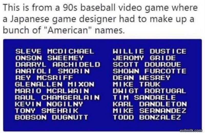 Making Up Some Names