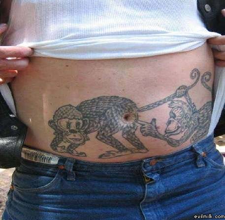 Monkey Butt Tattoo