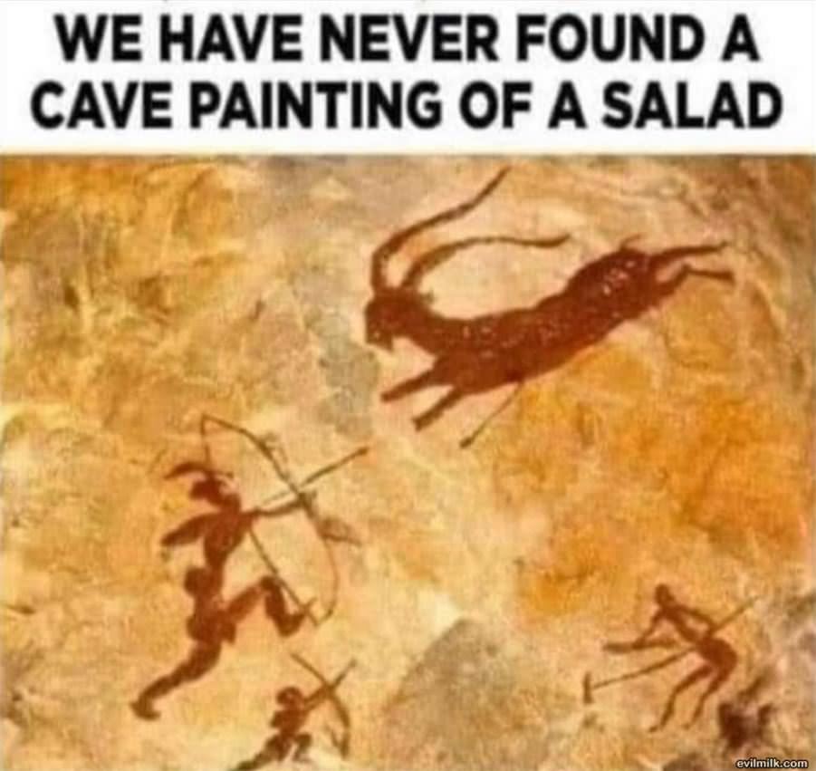 Never Find A Painting Of Salad