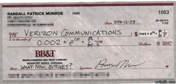 Nice Verizon Check