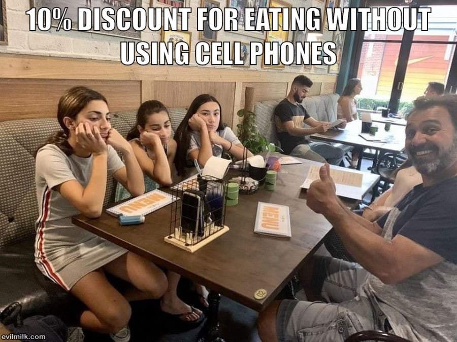 No Cell Phone Discount