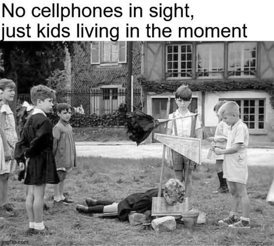 No Cellphones In Sight