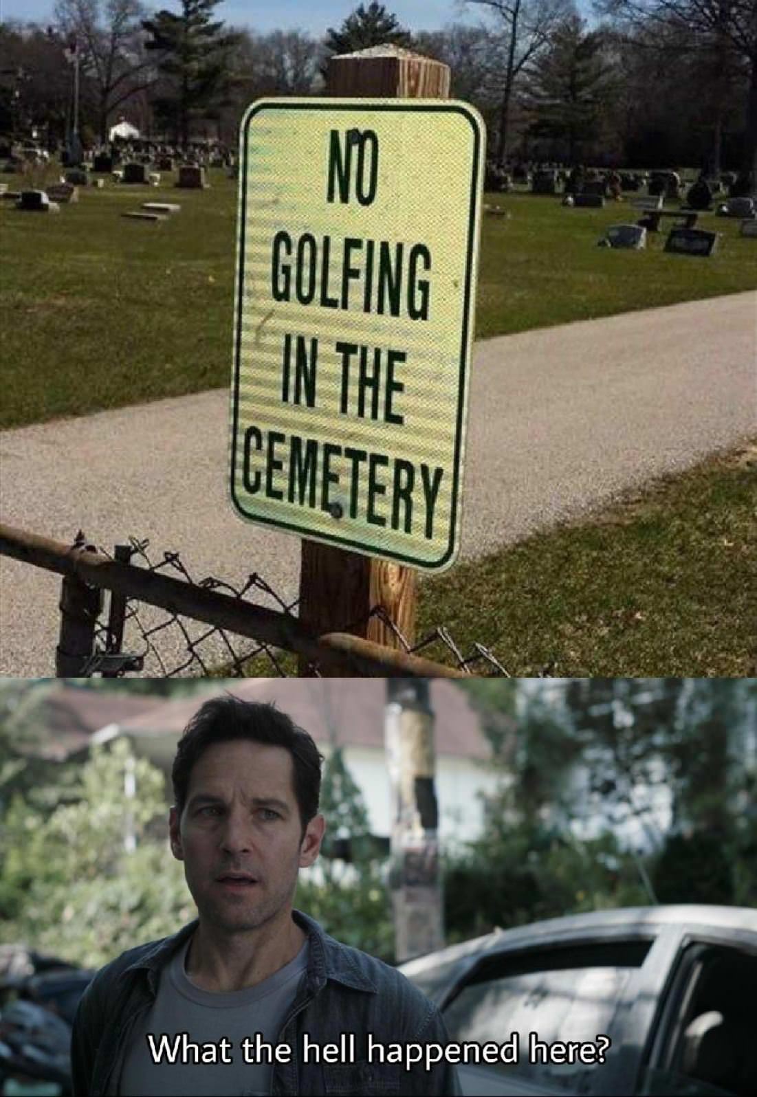 No Golfing Here