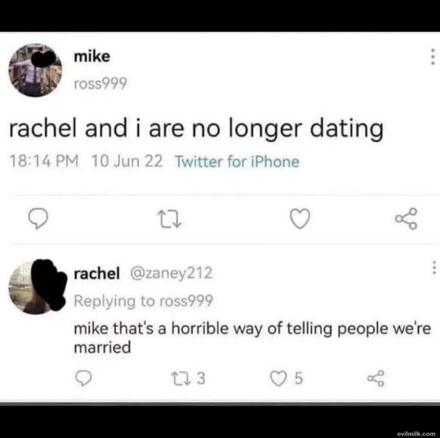 No Longer Dating