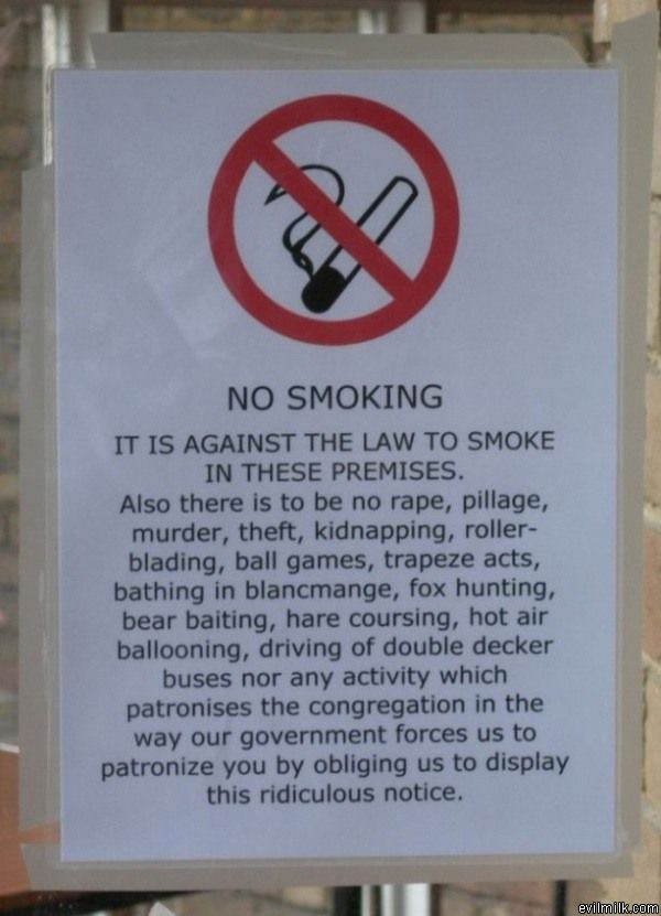No Smoking