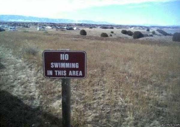 No Swimming