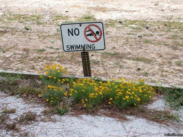 No Swimming