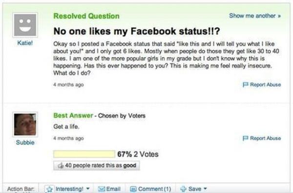Nobody Likes My Status