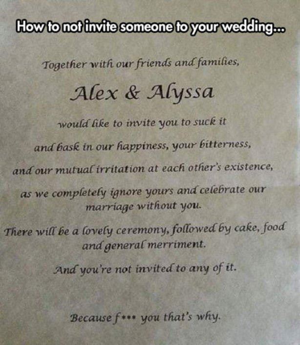 Not Invited