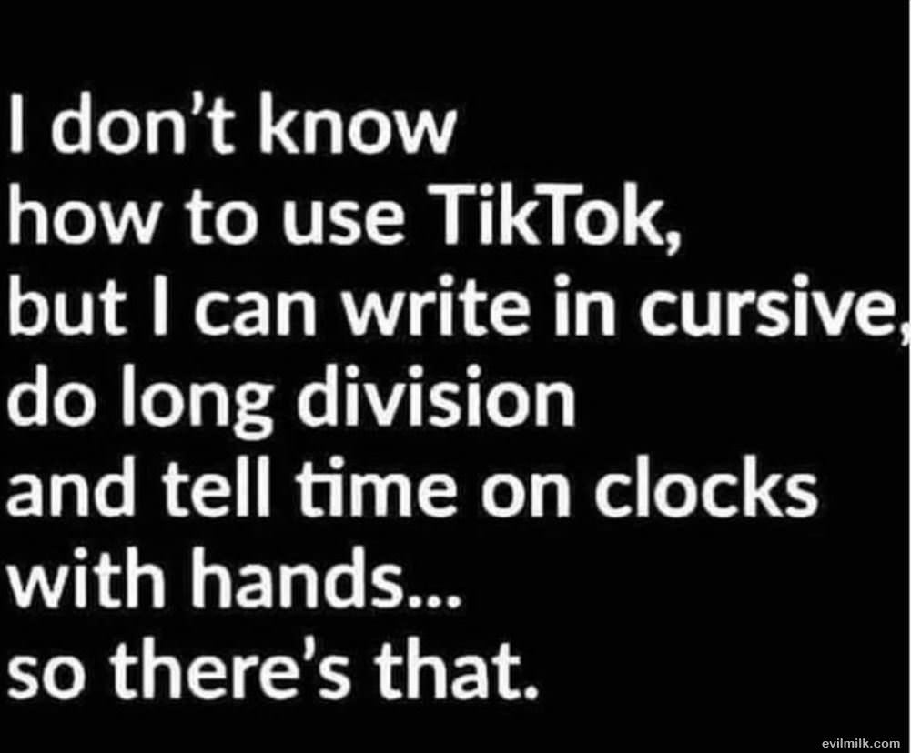 Not Using Tik Tok