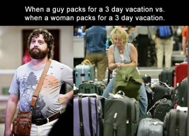 Packing For 3 Days Of Vacation