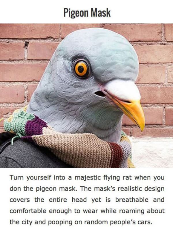Pigeon Mask Review