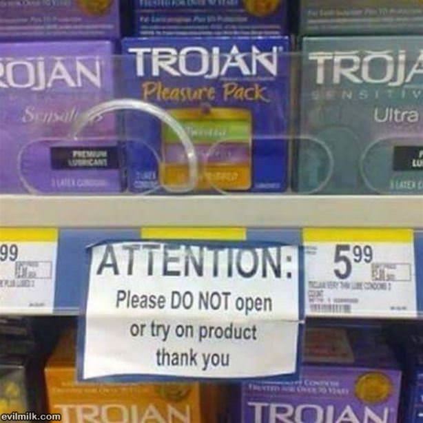 Please Do Not Try On