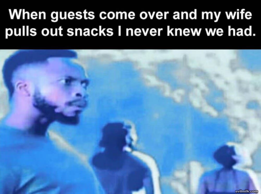 Pulls Out Some Snacks