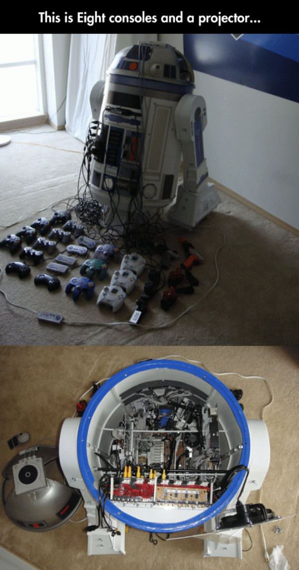 R2d2 Console Projector